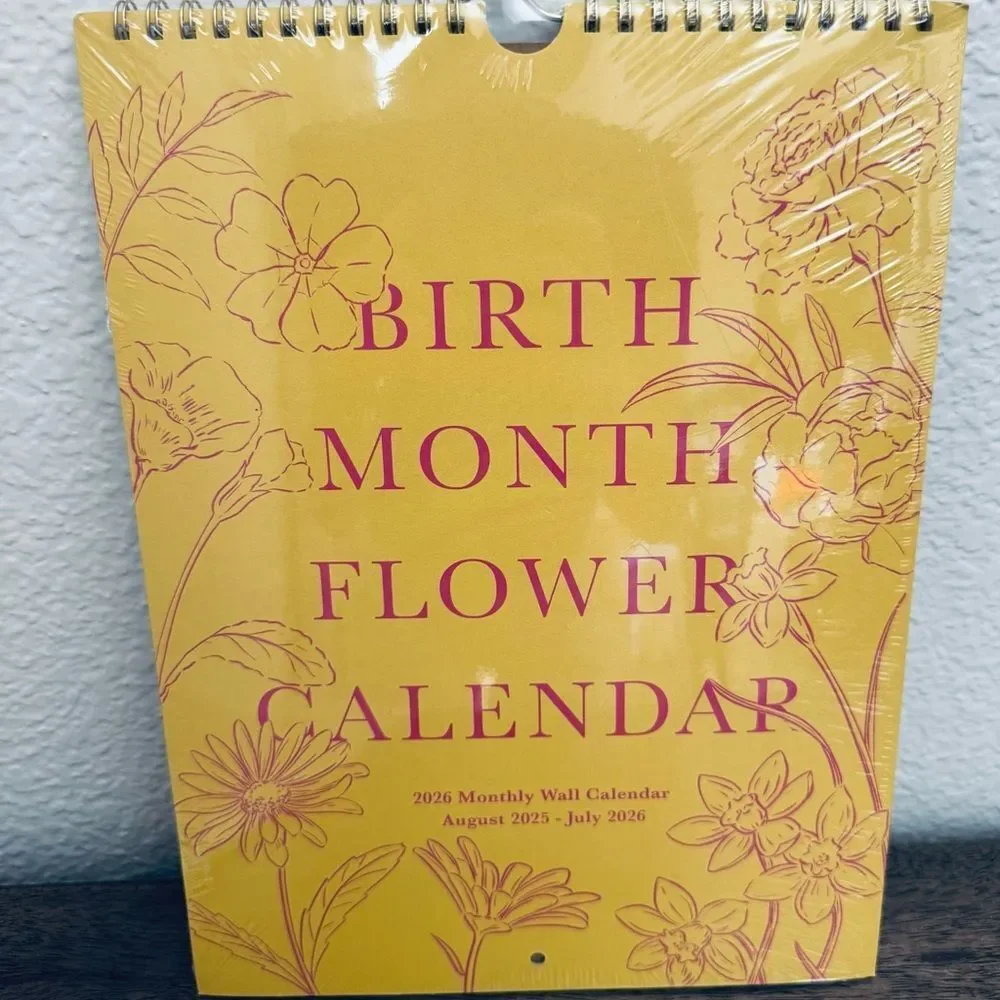 Colorful Birth Month Flower 2026 Calendar